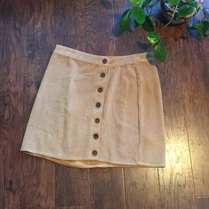 Tan Corduroy Skirt